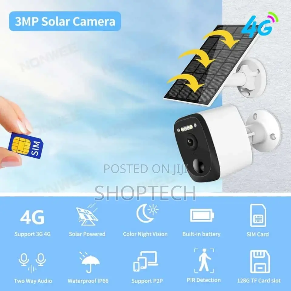 4G Wifi Solar Camera With Simcard