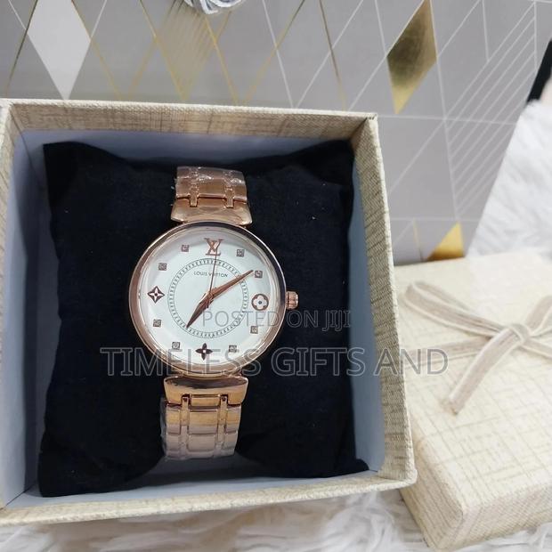 Louis Vuitton Ladies Rose Gold Wrist Watch