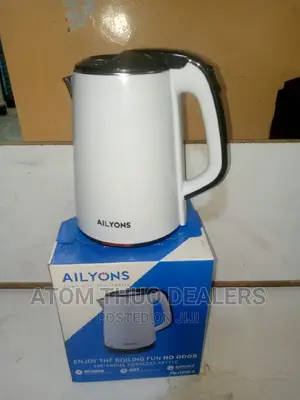 AILYONS FK-0306 Stainless Steel 1.8L Electric Kettle-White
