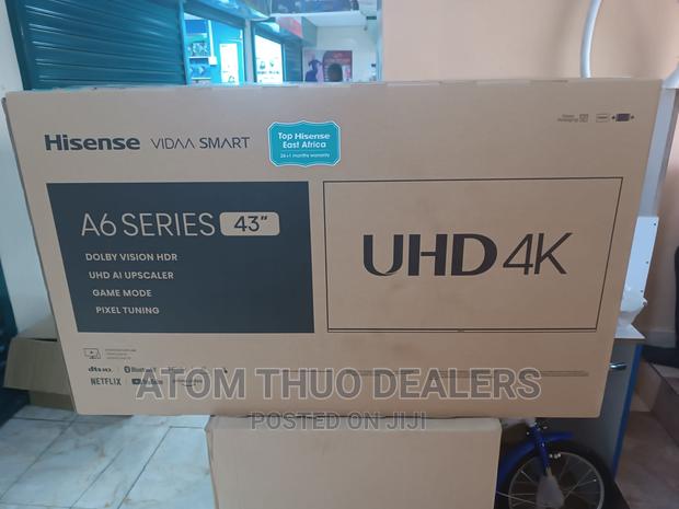 Hisense 43 Inch UHD VIDAA Frameless LED TV Bluethooth. - thumbnail 3