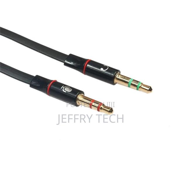 Y Splitter Cable 3.5mm Jack Microphone Headset Audio Splitte - thumbnail 4