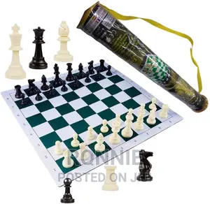 Chess Set Tournament Vinyl Chess Board (55 Cm) With Storage