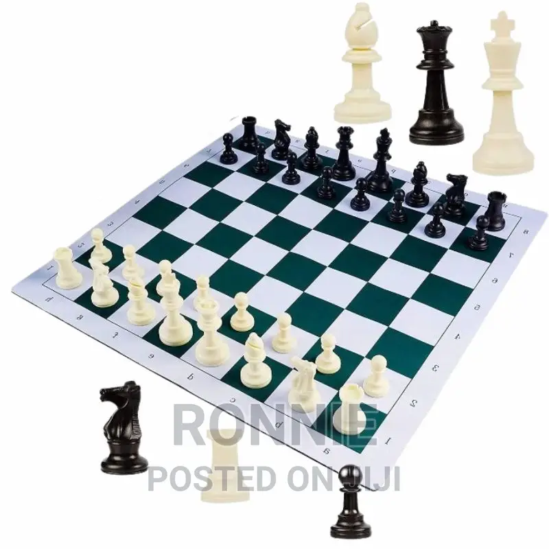 Chess Set Tournament Vinyl Chess Board (55 Cm) With Storage