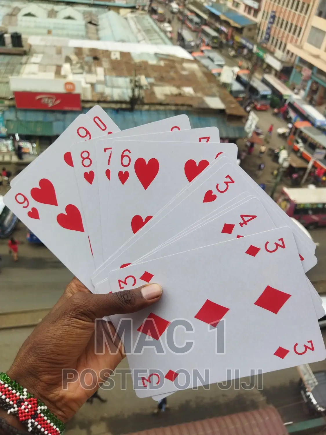 Large Size Plastic Coated Poker Cards