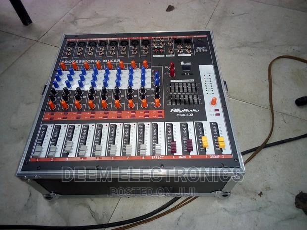Ally Audio CMX-802 8 Channel Music Mixer Powered With Case - main view