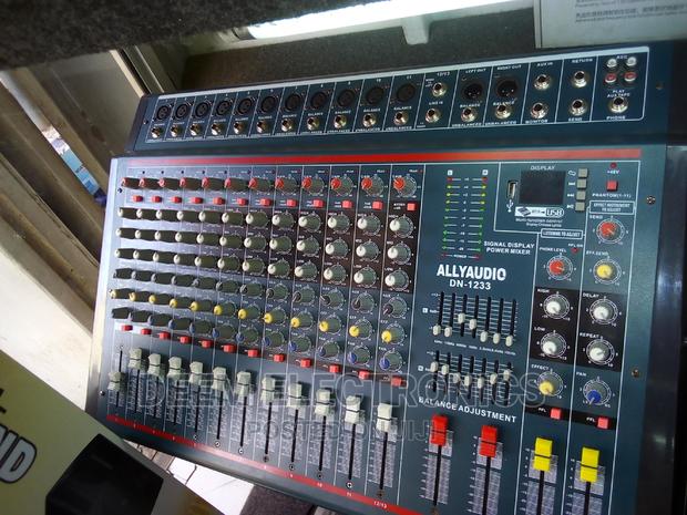 Powered Mixer Ally Audio DN-1233 12channel, USB Bluetooth