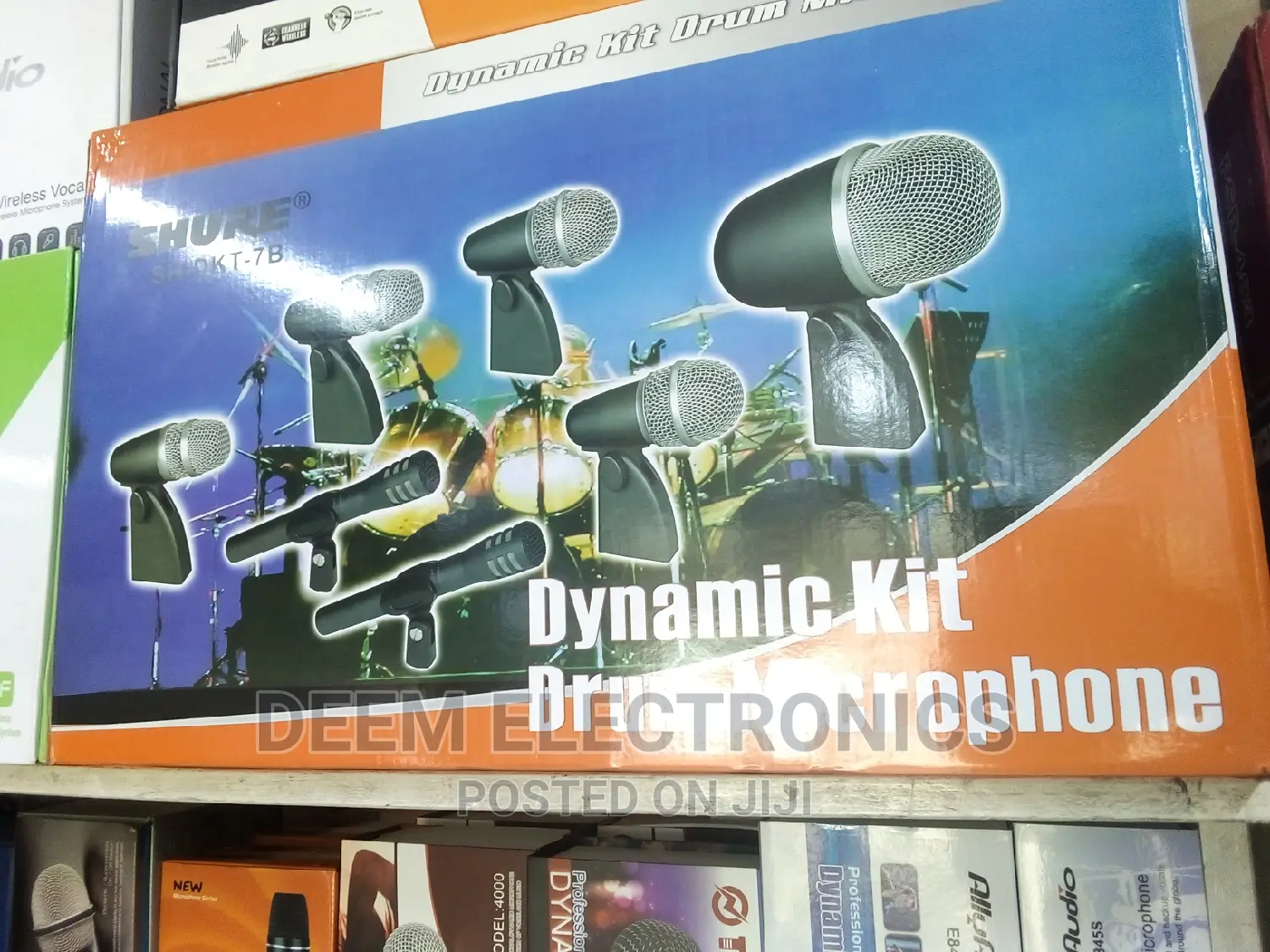 Dynamic Shure Mics for Drumset 7mics
