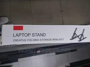 Black Metallic Laptop Stand
