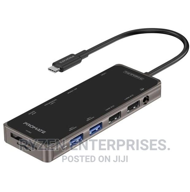 Promate USB-C Hub, 11-in-1 Type-C Multi-Port Adapter.