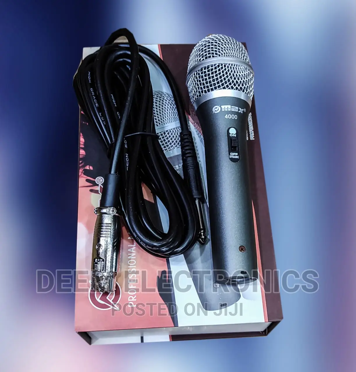 Omax Model:4000 Wired Microphone (4meter Long Cable)
