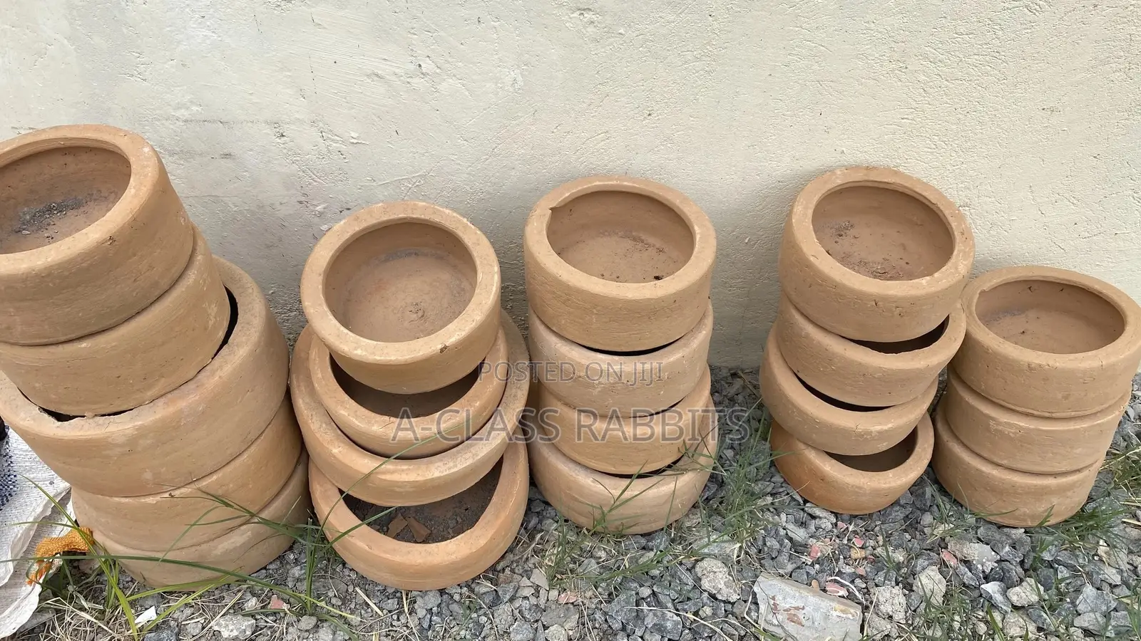 Rabbit Clay Pots/ Feeders/ Plates
