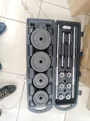 *Chrome 50kgs Dumbbell/Barbell With a Portable Case. - thumbnail 2