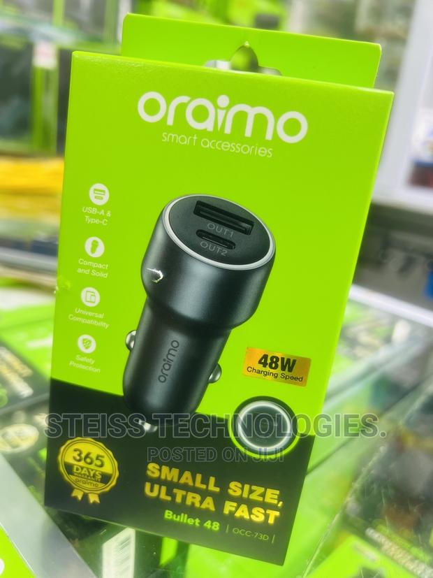 Oraimo Type C Superfast Car Charger. - thumbnail 2