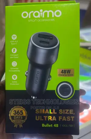 Oraimo Type C Superfast Car Charger.