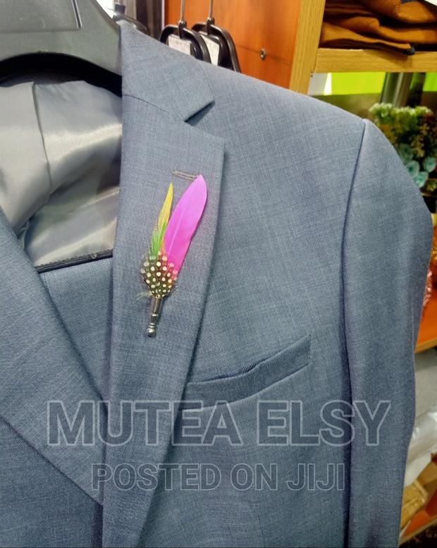 Hot Pink Feathers Lapel Pins - thumbnail 2