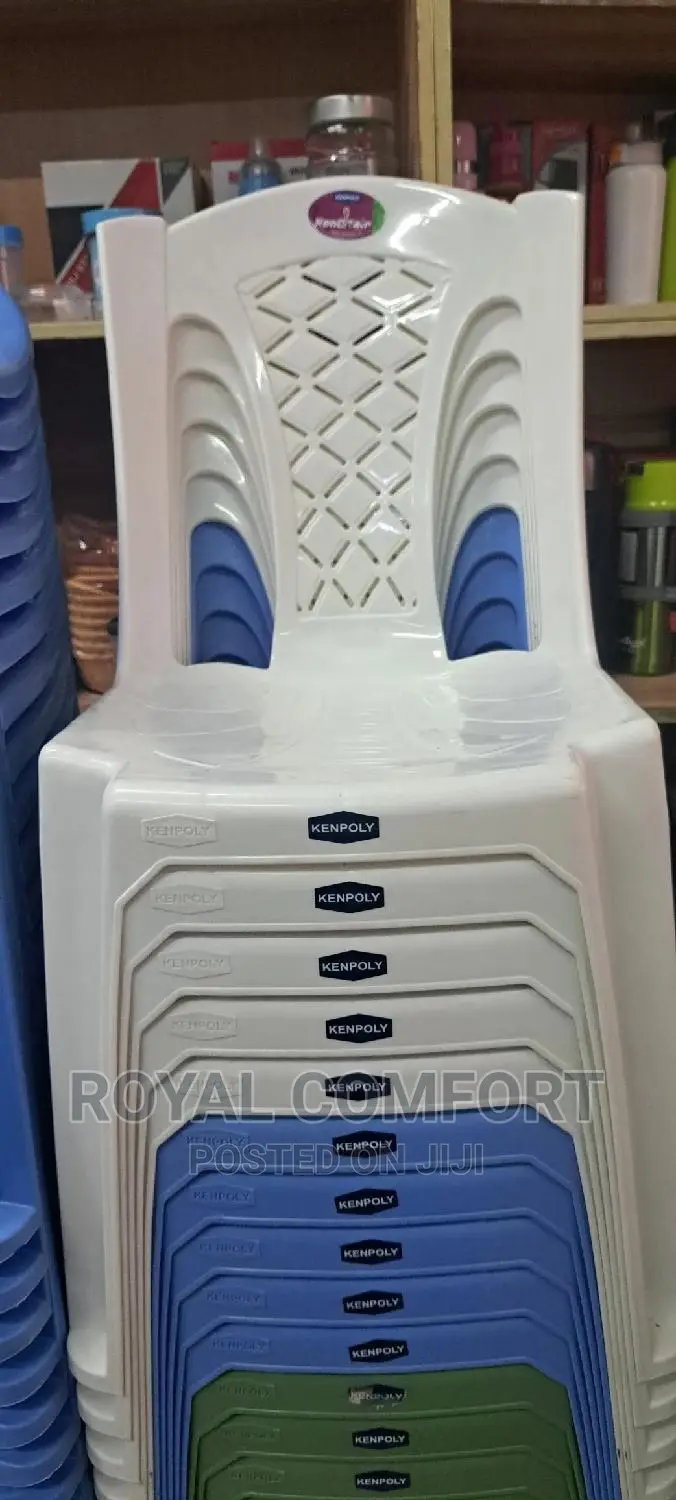 Armless Kenpoly Plastic Chairs in Nairobi Central Furniture, Royal