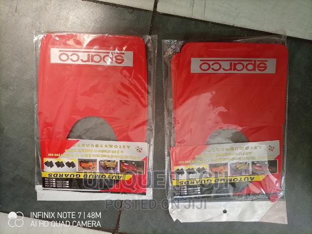 Red Sparco Mud Flaps - 4 Pieces