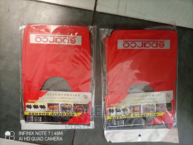 Red Sparco Mud Flaps - 4 Pieces - thumbnail 2
