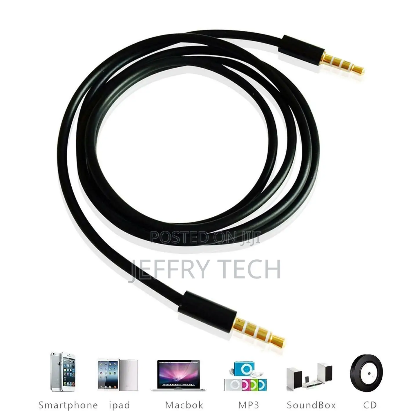AUX Stereo Cable Mini Jack Auxiliary Car Lead Male Audio Gol