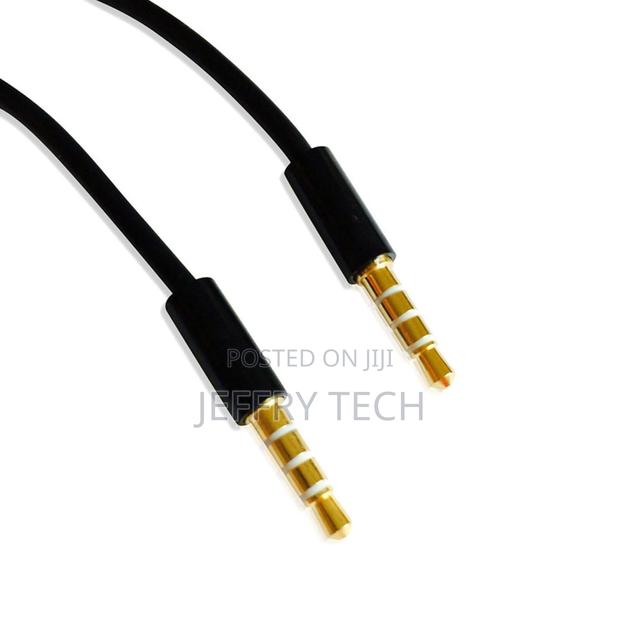 AUX Stereo Cable Mini Jack Auxiliary Car Lead Male Audio Gol - thumbnail 2