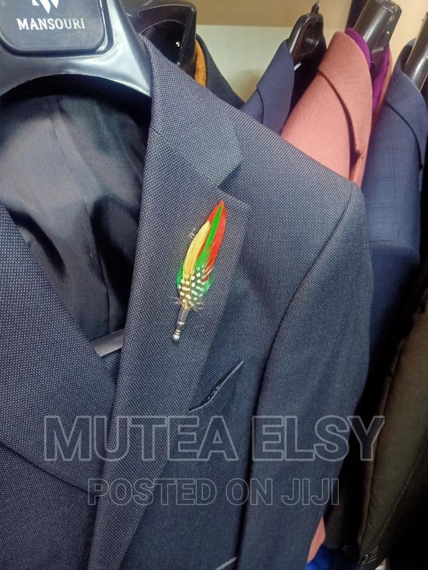 Yellow Feather Lapel Pins - main view