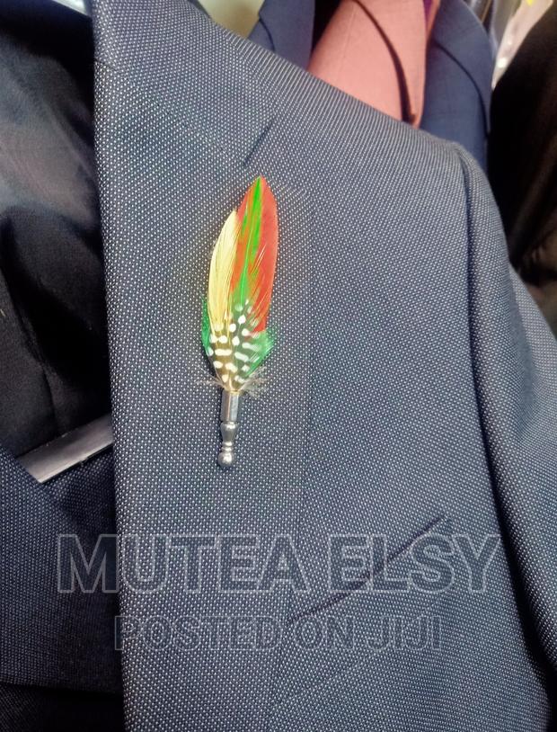 Yellow Feather Lapel Pins - thumbnail 3