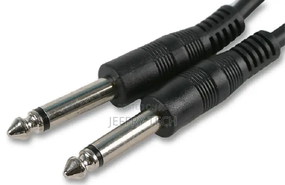 2m 2 Metre Guitar Amp Keyboard Lead Cable 6.35mm Mono Jack J