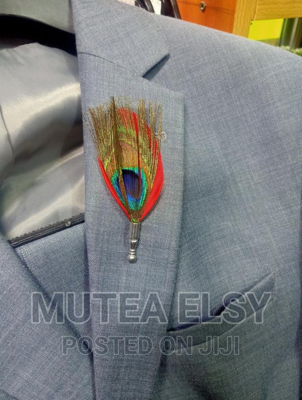 Red Feathers Lapel Pins - main view