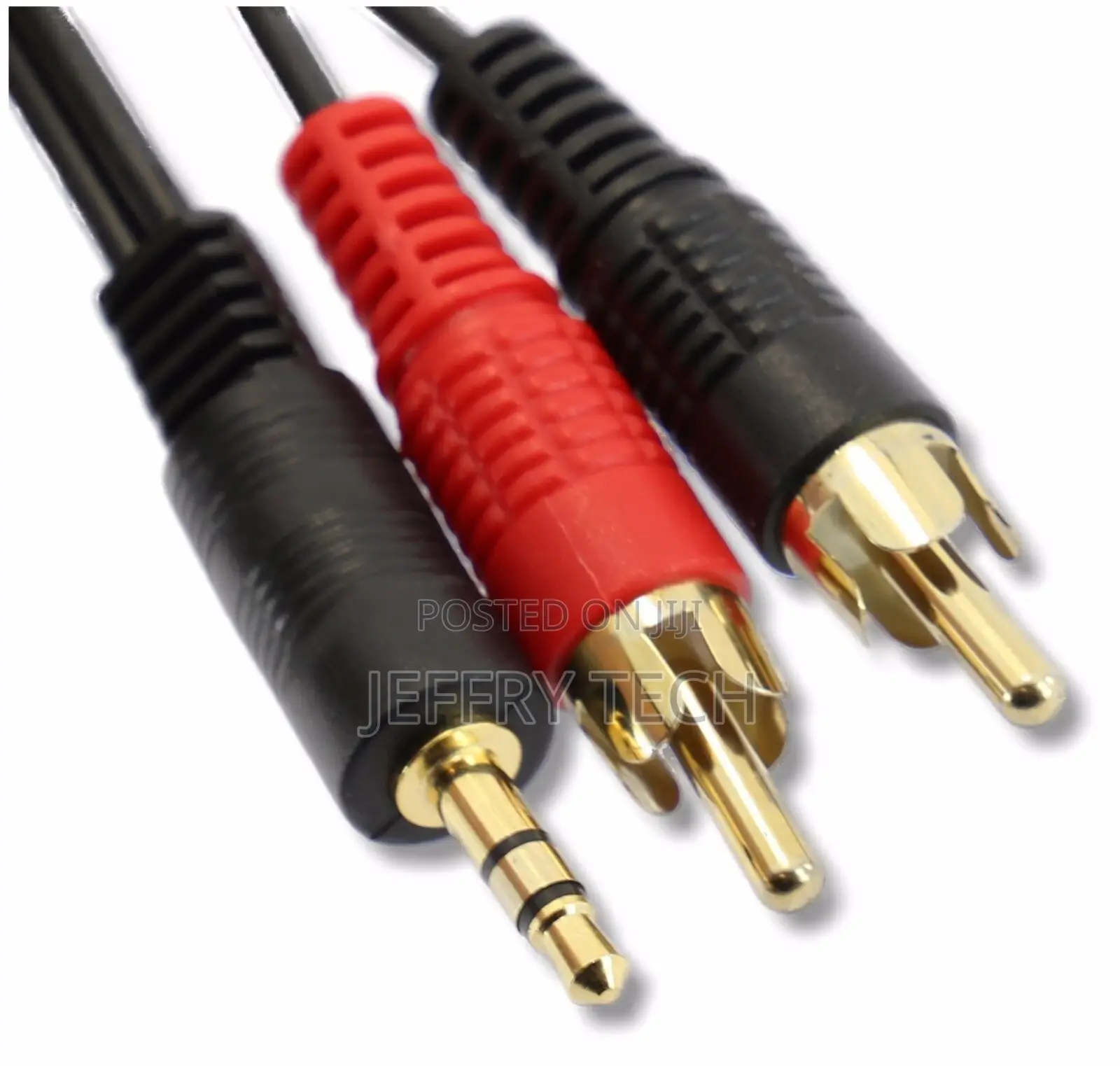3m 3.5mm Jack to 2x RCA Phono's Audio Cable Lead Music Lapto