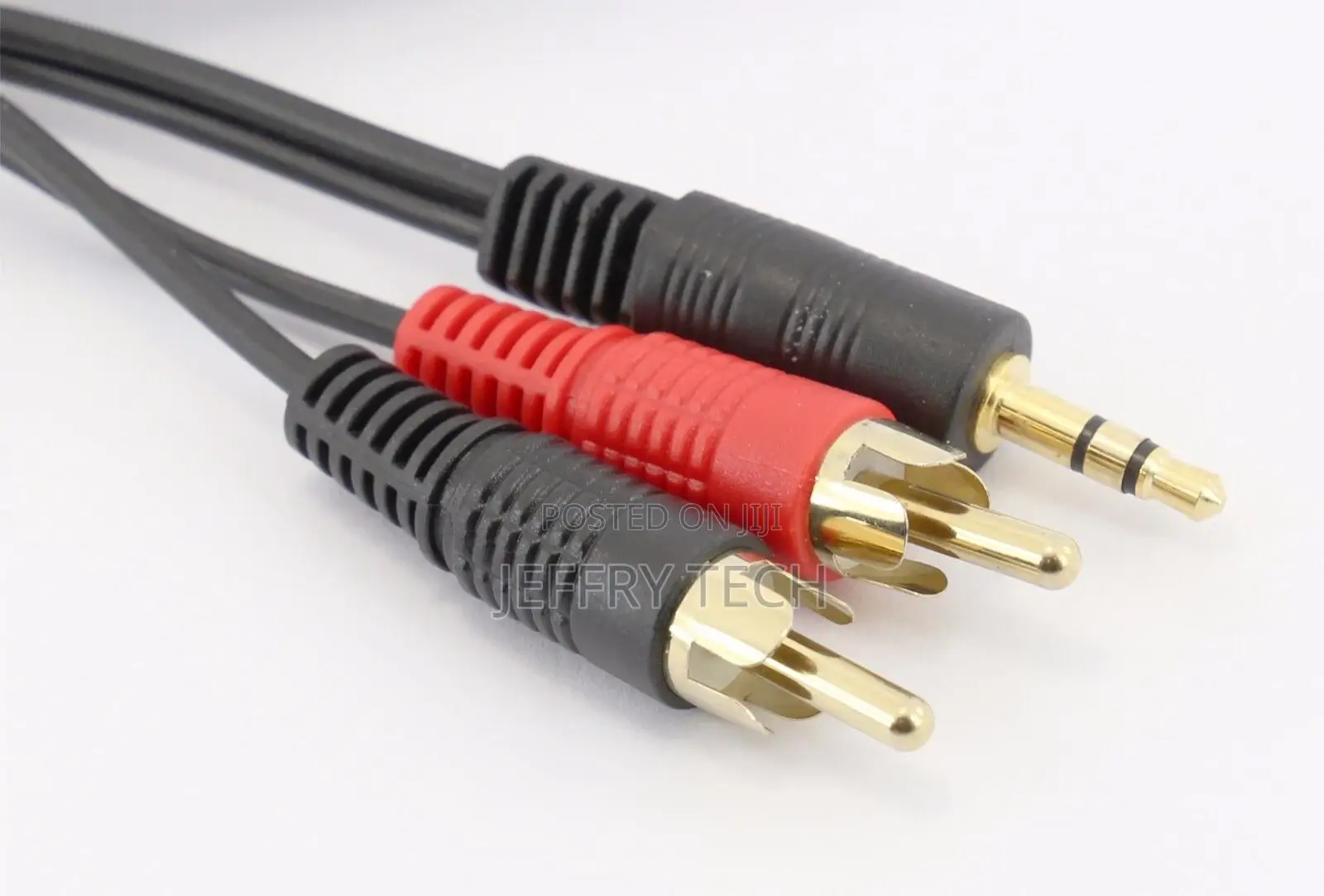 3m 3.5mm Jack to 2x RCA Phono's Audio Cable Lead Music Lapto