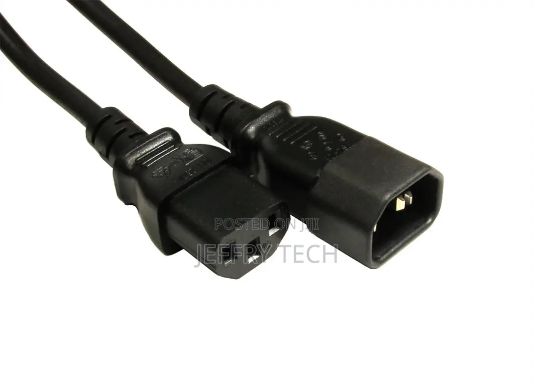 0.5m Kettle Extension Lead IEC Cable C13 to C14 Male Plug To