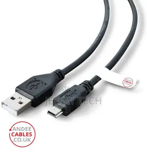 Dash Cam USB a Plug to Mini B 5 Pin 1m Data Cable Power Lead