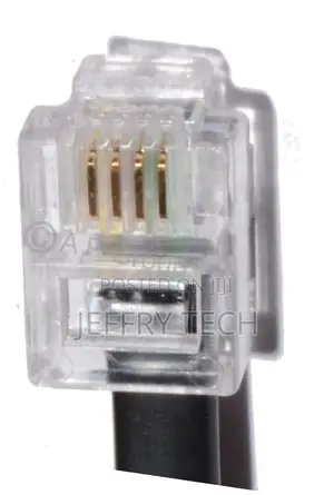 2m RJ11 ASDL Cable Black HIGH SPEED Broadband Modem 2 Metre