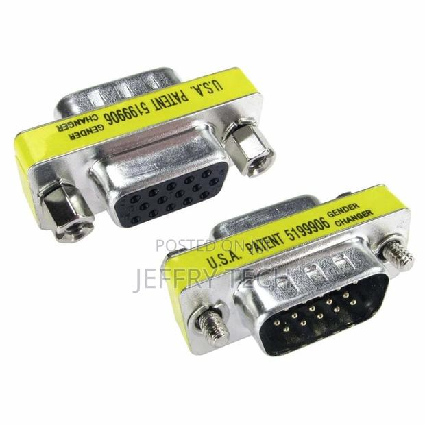 15 Pin Male to Female VGA SVGA Adaptor Coupler Joiner Gender