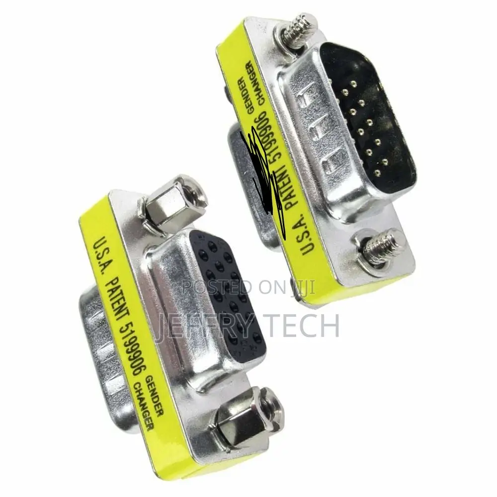 15 Pin Male to Female VGA SVGA Adaptor Coupler Joiner Gender