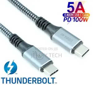 3m USB4 Type-C Thunderbolt 3 (20gbps 100W PD ) Braided Ca