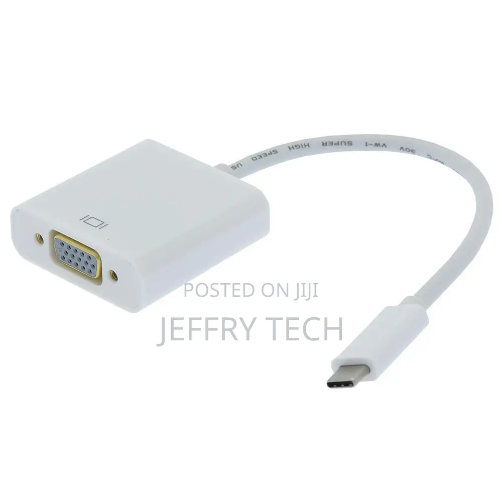 4inch USB 3 Type C Male to VGA Female Adapter Cable