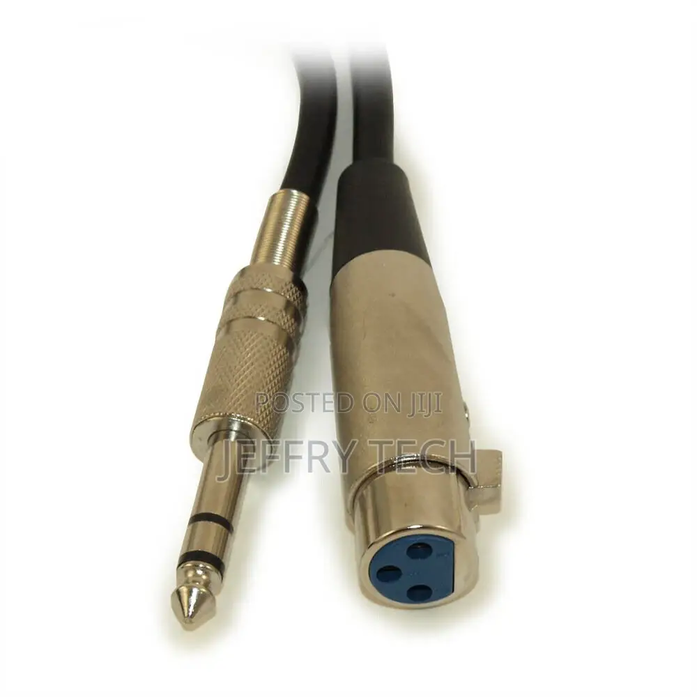 5m XLR 3P Female to 1/4inch TRS (