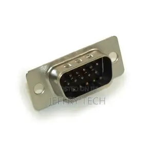 VGA/HD15 Male Cup/Circuit Board Connector Solder Type