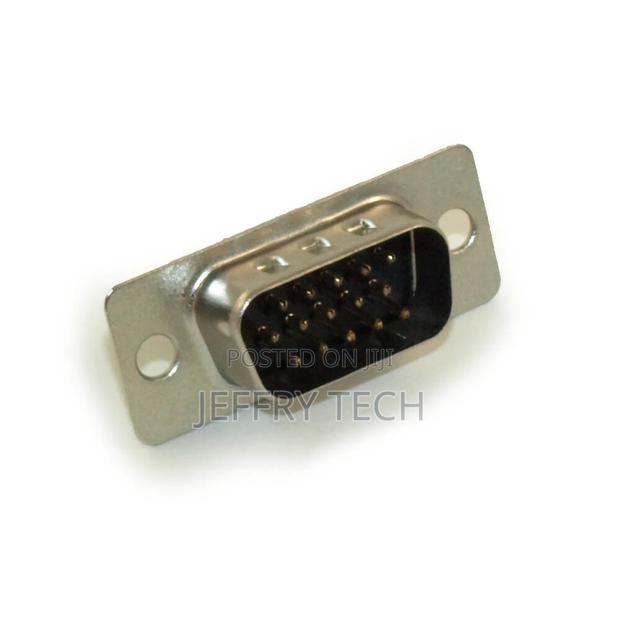 VGA/HD15 Male Cup/Circuit Board Connector Solder Type
