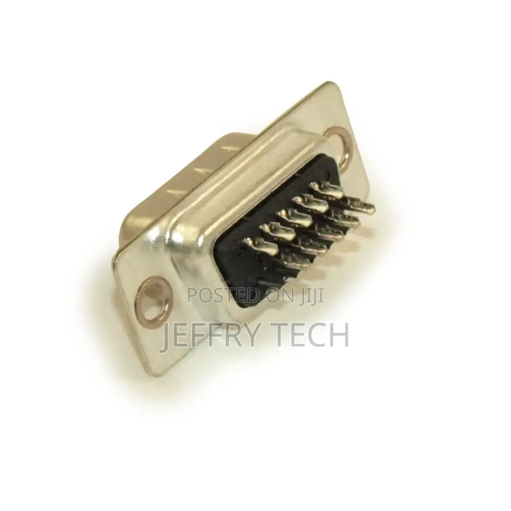 VGA/HD15 Male Cup/Circuit Board Connector Solder Type