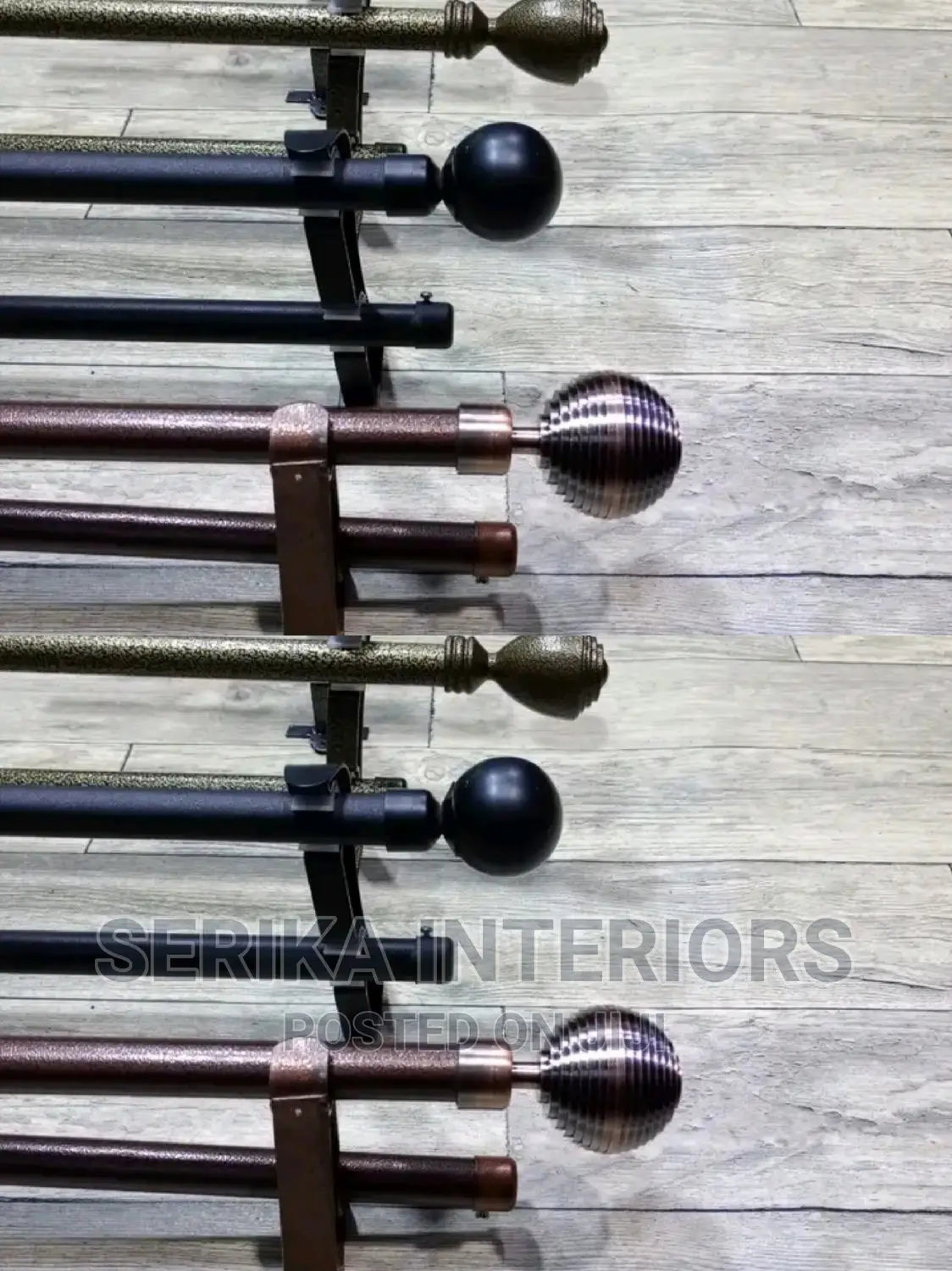 Powder Coated Jua Kali Curtain Rods Curtain Rods