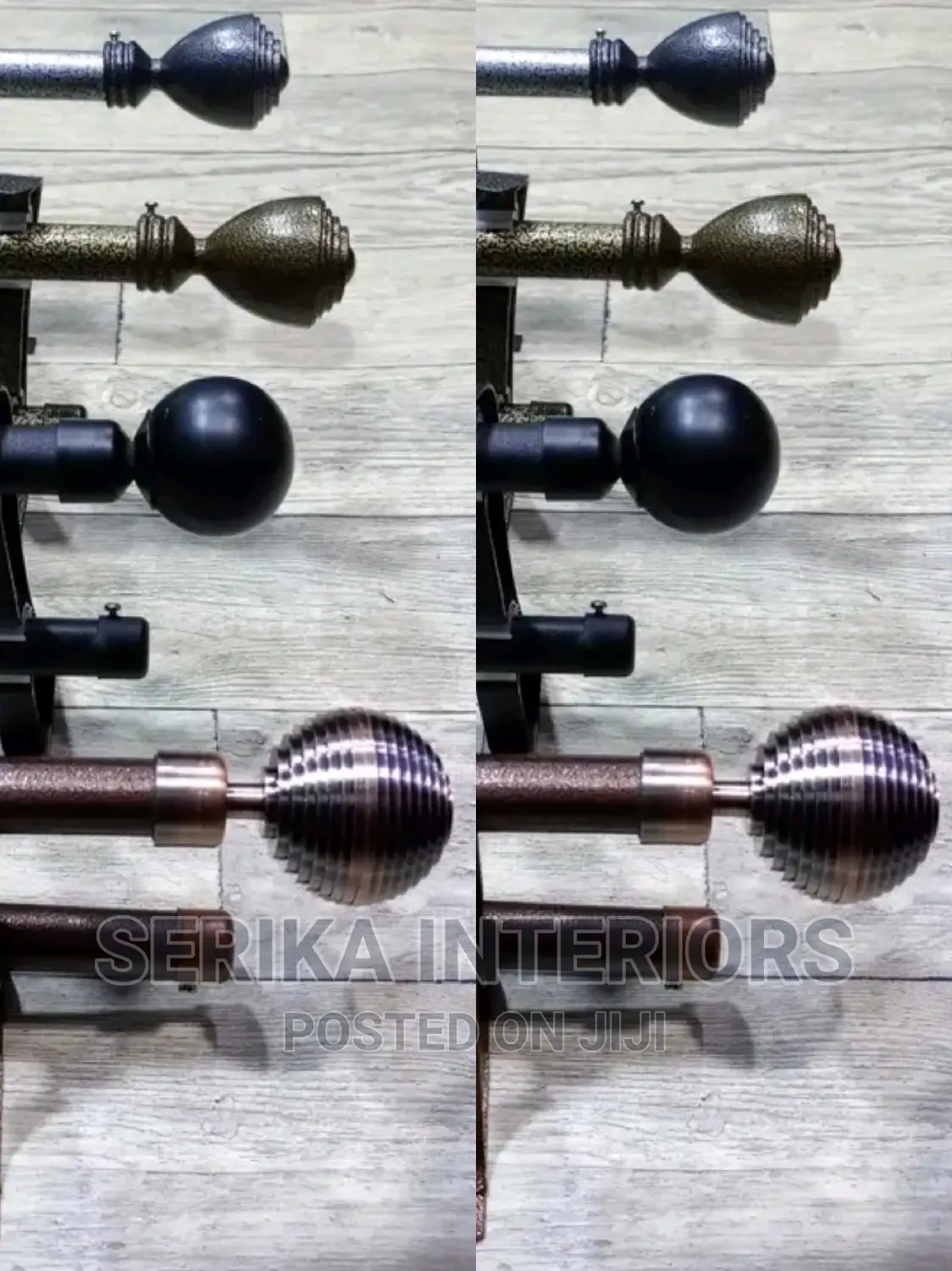 Complete Jua Kali Curtain Rods Set Jua Kali Curtain Rods