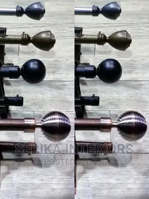 Complete Jua Kali Curtain Rods Set Jua Kali Curtain Rods