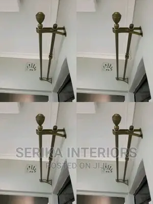 Double Jua Kali Curtain Rods Powder Coated Jua Kali Rods