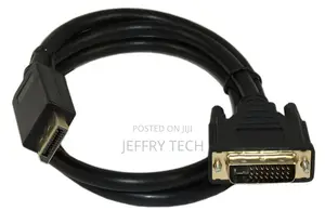 3ft Displayport to DVI Cable 30AWG Gold Plated Black