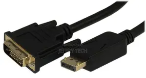 3ft Displayport to DVI Cable 30AWG Gold Plated Black