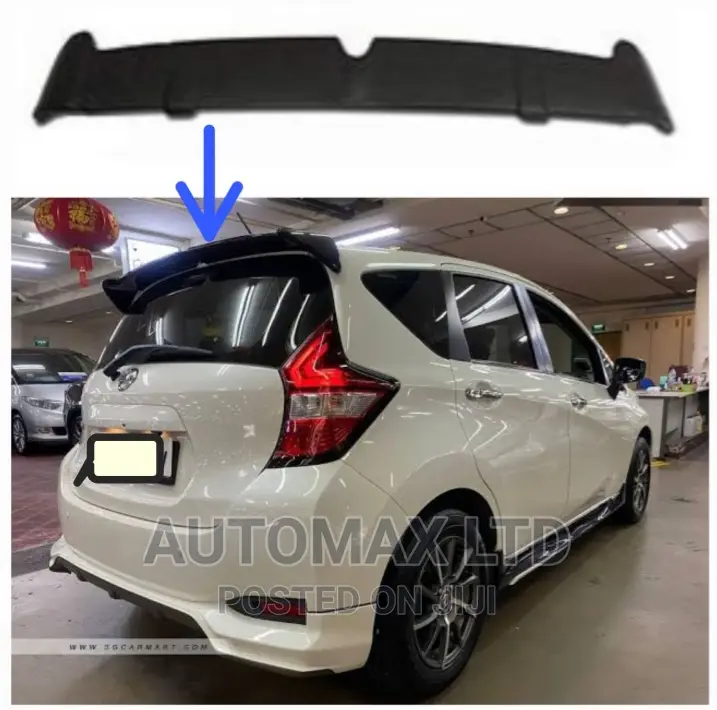 Rear Mounted, BLACK Spoiler. For Nissan Note, E12, in Nairobi Central ...