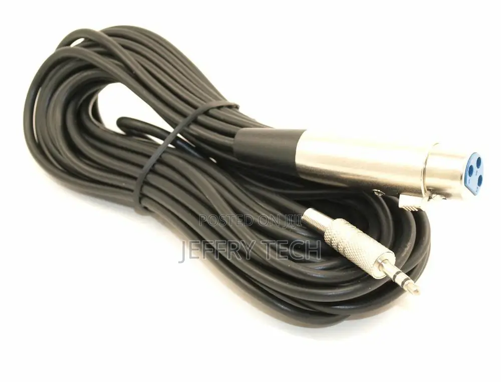 5m XLR 3P Female to 3.5mm TRS (Balanced Audio) Male Cable