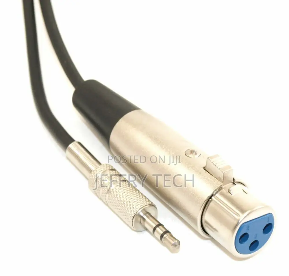 5m XLR 3P Female to 3.5mm TRS (Balanced Audio) Male Cable